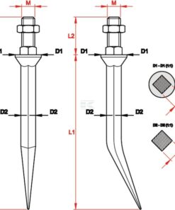 Dts. grada rect. M10-10mm cuad