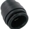 Tope negro 22 mm 3 Tapón hembra