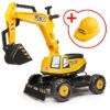 Excavadora JCB con asiento y casco de apertura