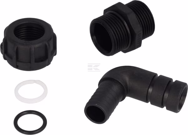 Racor para manguera Macho 1" BSP/19mm 90° 1 Racor para manguera Macho 1" BSP/19mm 90°