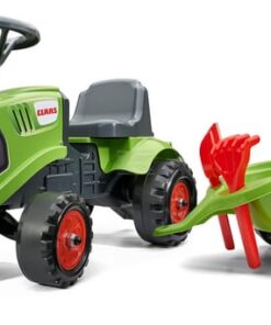 Tractor infantil Claas con remolque, rastrillo & pala