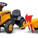 Tractor infantil JCB con remolque, rastrillo & pala