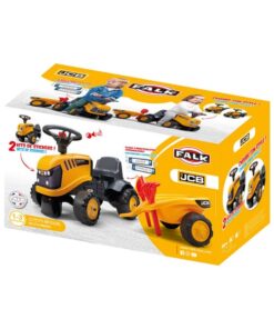 Tractor infantil JCB con remolque, rastrillo & pala