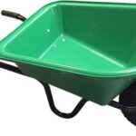 Carretilla verde de niños