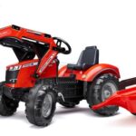 Excavadora Massey FergusonS8740 de pedales con remolque