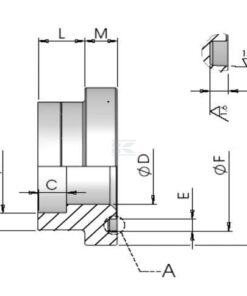 Brida para soldar 6.000 psi 3/4 Ø25