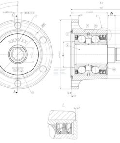 Unidad de soporte de cubo para disco de grada, SKF 6 Unidad de soporte de cubo para disco de grada, SKF