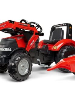 Retroexcavadora Case IH con remolque