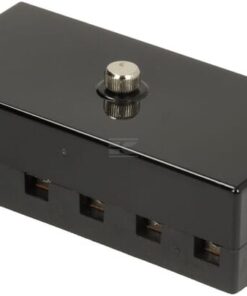 Caja de fusibles cerámica 6 vías, 12/24 V, terminales de tornillo