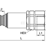 Ins. rosca exte. 3/4" sobre.