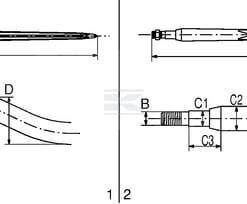 Diente de ensilado M22x810 mm Vicon original 4 Diente de ensilado M22x810 mm Vicon original