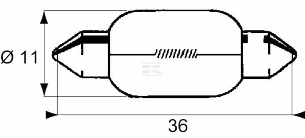 Bombilla C5W 24V 5W SV8.5 Philips 5 Bombilla C5W 24V 5W SV8.5 Philips