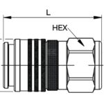Acoplamiento 3/4" hembra cara plana, Tema