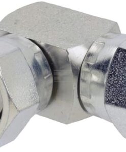 Adaptador acodado con 2x tuerca 3/8 BSP