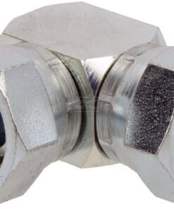 Adaptador acodado con 2x tuerca 1/2 BSP