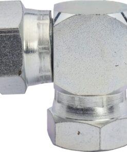 Adaptador acodado con 2x tuerca 3/4 BSP