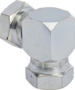 Adaptador acodado con 2x tuerca 3/4 BSP 9 Adaptador acodado con 2x tuerca 3/4 BSP