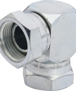 Adaptador acodado con 2x tuerca 1 BSP