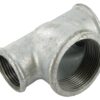 Pieza en T cincada 1"x1 1/2"