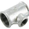 Pieza en T cincada 1"x1/2"