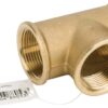 Pieza en T de latón 3xH 1 1/4"