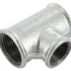 Pieza en T cincada 1"x3/4"