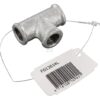 Pieza en T galvanizada 1/4"