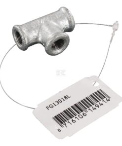 Pieza en T galvanizada 1/8"