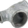 Pieza T galvanizada 1"x1/2"