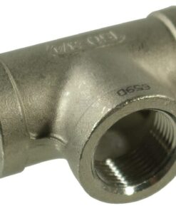 Pieza en T inox 3xH 1/4"