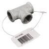 Pieza en T galvanizada 3/8"