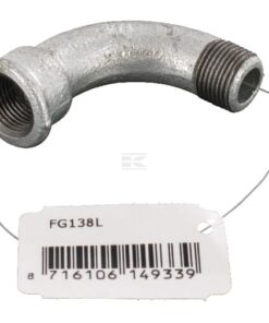 Codo 90° hemb/macho galv. 3/8"