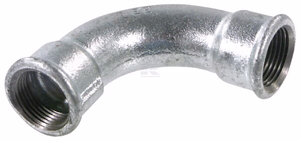 Codo 90° hembra/hembra cincado 3/8" 1 Codo 90° hembra/hembra cincado 3/8"