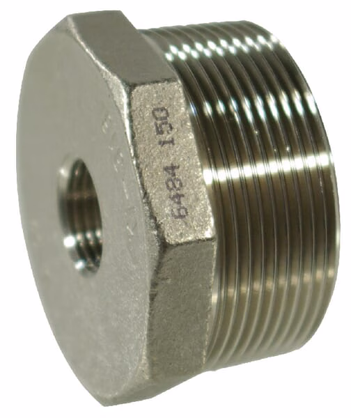Reducción inox H 1" x M 2" 2 Reducción inox H 2" x M 3"