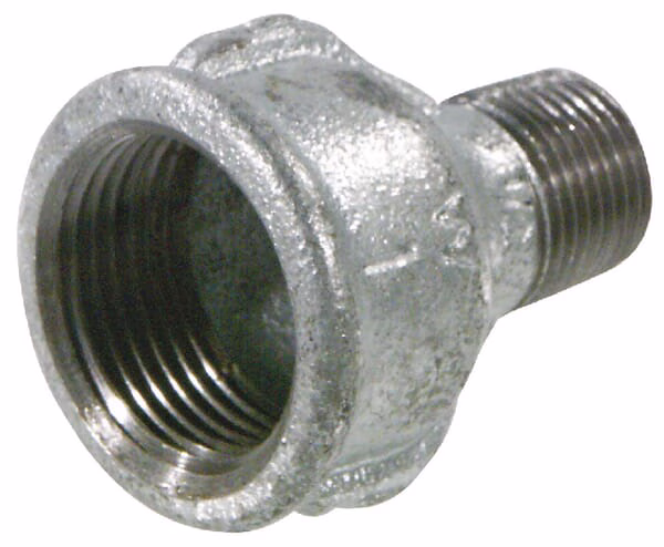 Reducción H/M 1 1/2"x1" 2 Reducción H/M 3/4"x1/2"