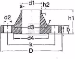 Brida para soldar inox. DN32/42,4 2 Brida para soldar inox. DN32/42,4