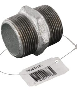 Racor doble galv. macho 1 1/2"