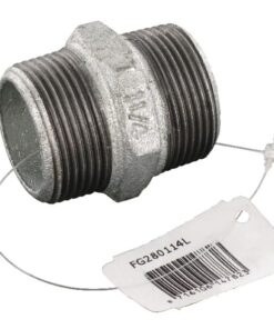 Racor doble galv. macho 1 1/4"