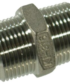 Racor inox 2xM 3/8"