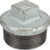 Tapón cincado macho 1 1/2"