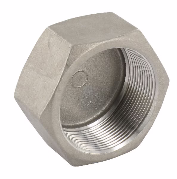 Tapa hex. inox H 2 1/2"