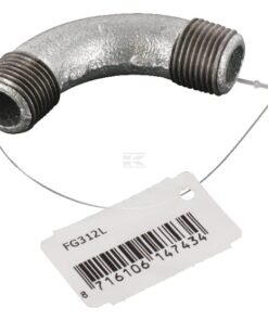 Codo 90° macho/macho galv 1/2"