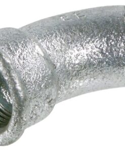 Codo 45° cincado H/M 3/8