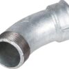 Codo 45° galv hembra/macho 2" 3 Codo 45° galv hembra/macho 2"