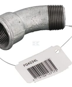Codo 45° galv hemb/macho 3/4"