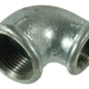 Codo cincado H/H 3/4"x1/2"