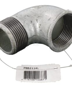Codo galv. hemb/macho 1 1/4"