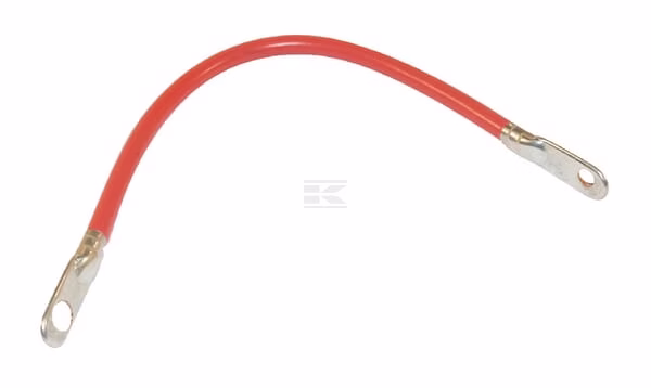 Cable para baterías rojo 30 cm terminales 6/11 mm