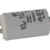 Condensador con terminal 10 µF 2 Condensador con terminal 10 µF