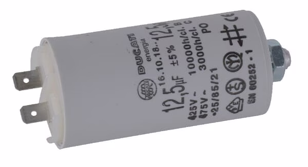 Condensador con terminal 12,5 µF 1 Condensador con terminal 12,5 µF